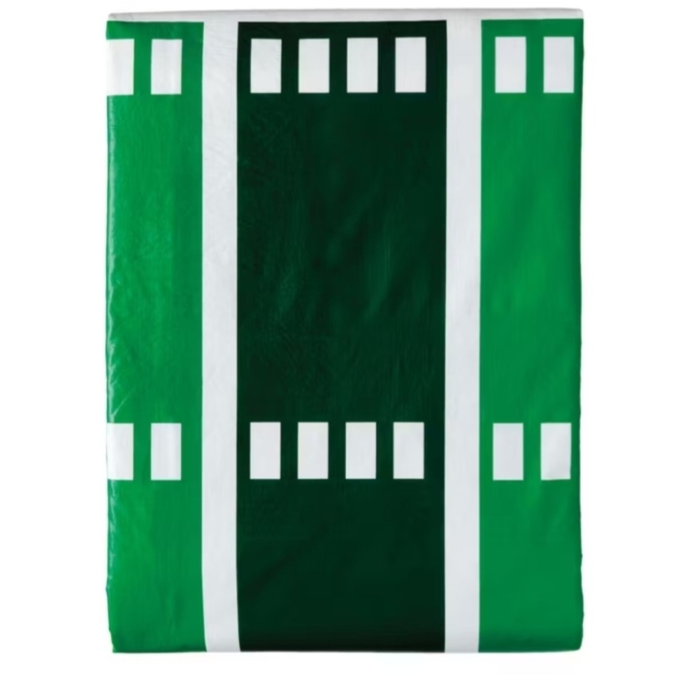Green Touchdown Vinyl Tablecloth - Picture 3 of 3